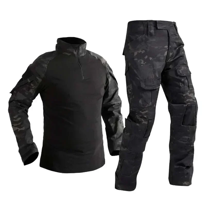 Tactical Military Shirt Cargo - Set Tuta Tattica G2 da Uomo,