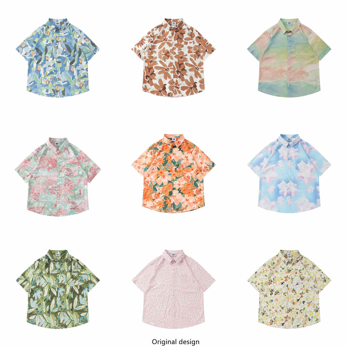 Vintage Hawaiian Floral Shirt - Camicia da Uomo a Maniche Corte