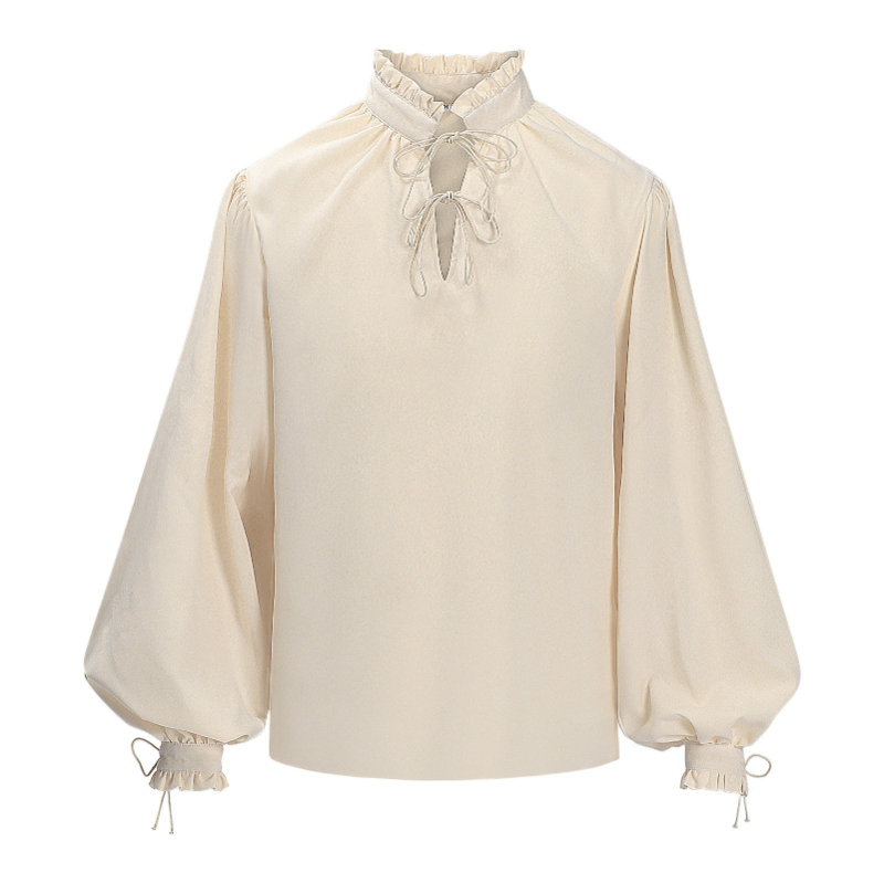 Medieval Gothic Lace Up Pirate Shirt - Camicia da Pirata Medievale Rinascimentale per