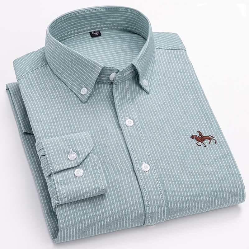 Oxford Cotton Casual Shirt Business - Camicia Oxford in cotone 100% di