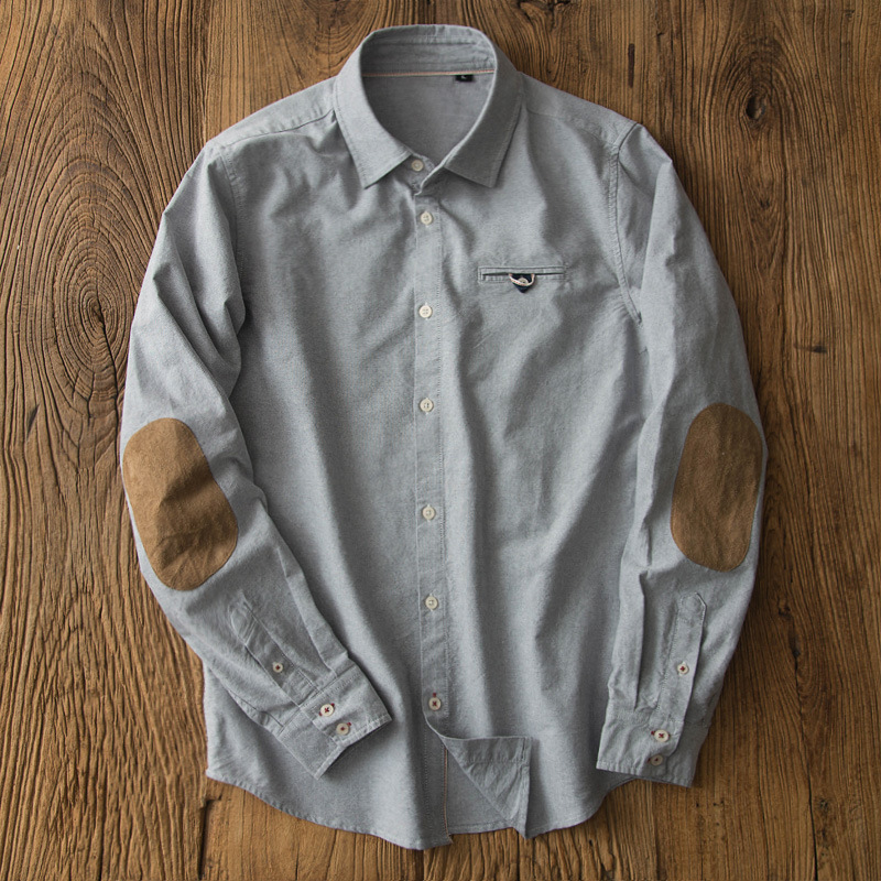 Oxford Cotton Casual Shirt Business - Camicia retrò Oxford Business giapponese Casual