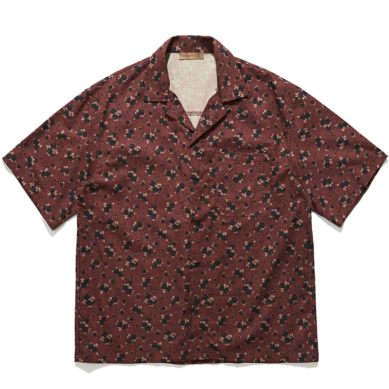 Camicia a maniche corte con co - Vintage Hawaiian Floral Shirt recensione e prezzo