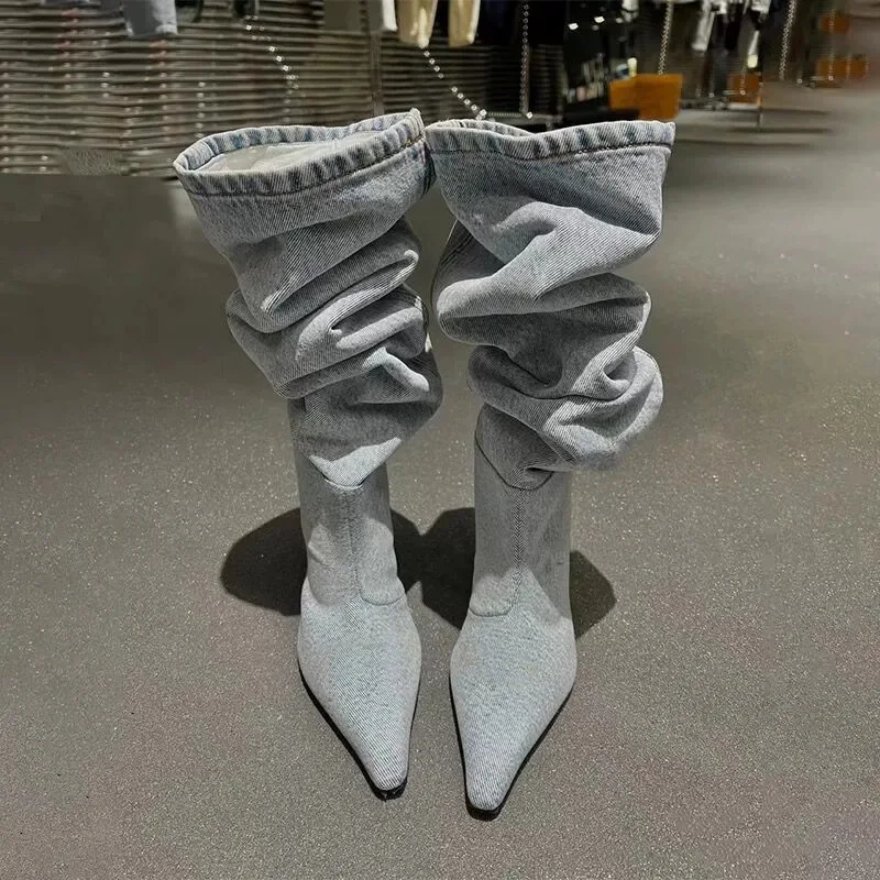 Tacco alto Tubo lungo sopra il - Jeans recensione e prezzo