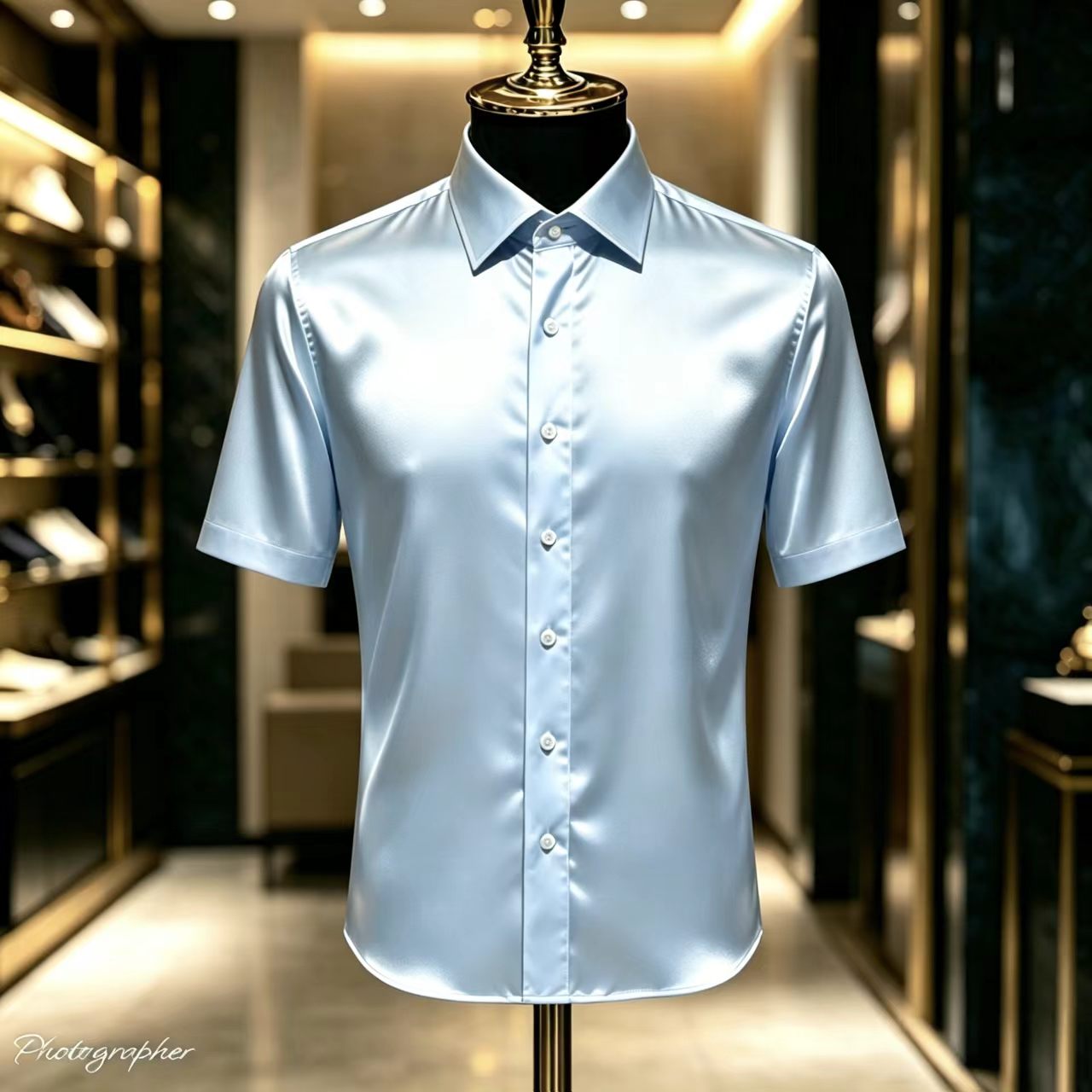 Camicia Elegante da Uomo in Ra - Mens Satin Silk Dress Shirt recensione e prezzo
