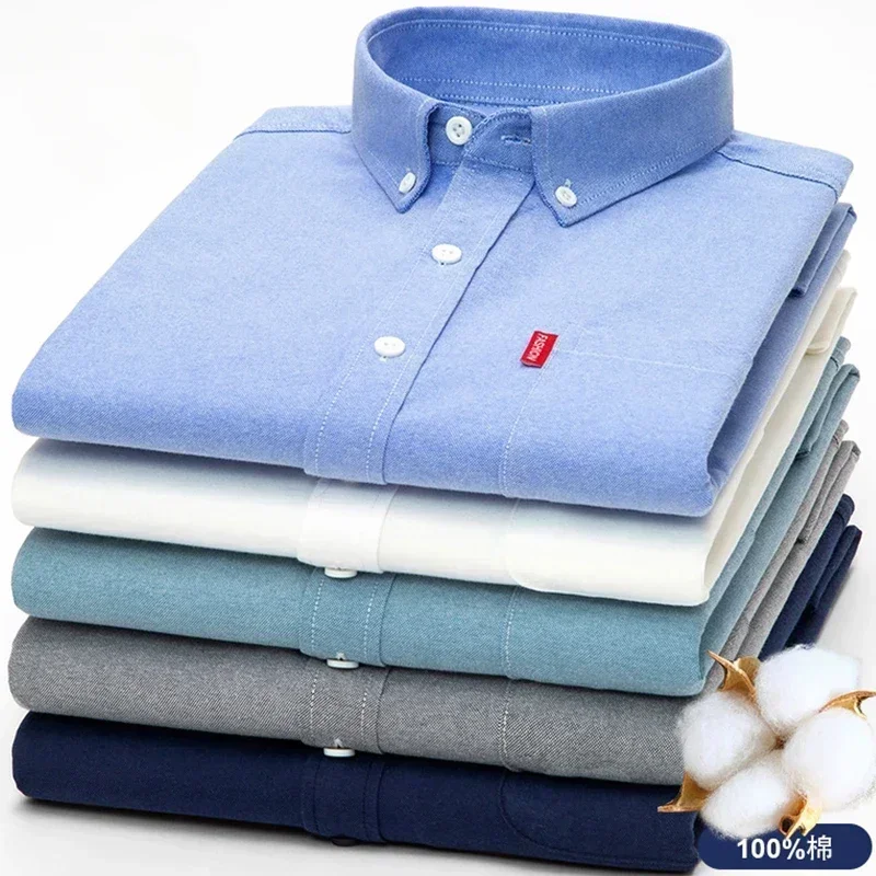 Camicia a maniche lunghe da uo - Oxford Cotton Casual Shirt Business recensione e prezzo