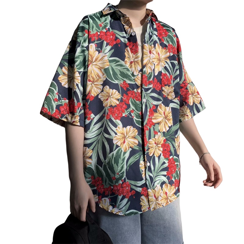 Camicia a maniche corte estiva - Vintage Hawaiian Floral Shirt recensione e prezzo