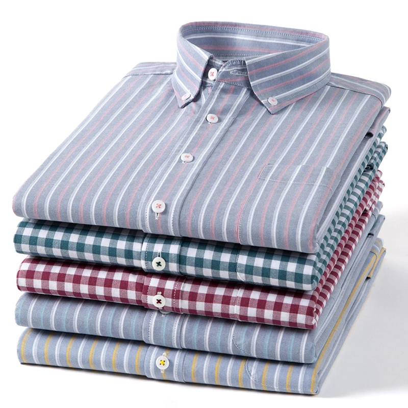 Camicia da uomo a maniche lung - Oxford Cotton Casual Shirt Business recensione e prezzo