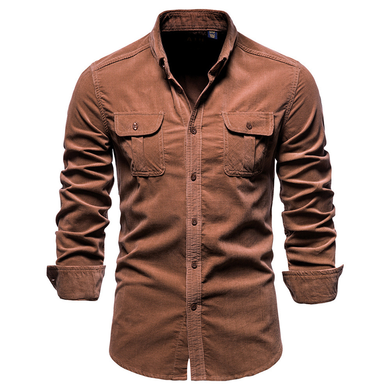 Camicia vintage in velluto a c - Corduroy Button Up Shirt Men recensione e prezzo