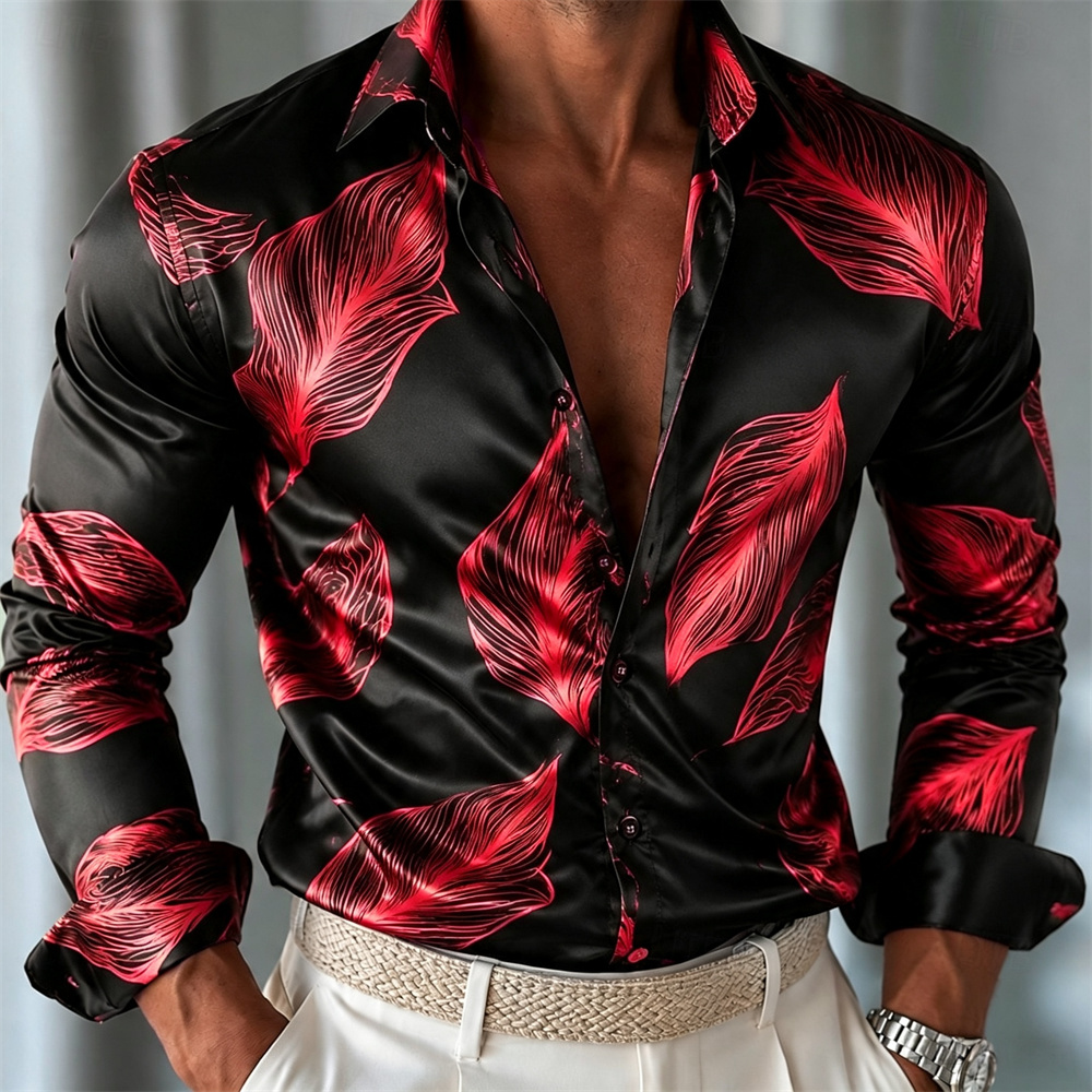 Camicia da Uomo in Raso con Mo - Mens Satin Silk Dress Shirt recensione e prezzo