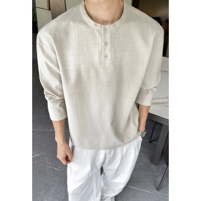 Camicia Casual da Uomo in Fint - Mens Linen Shirt Long Sleeve recensione e prezzo