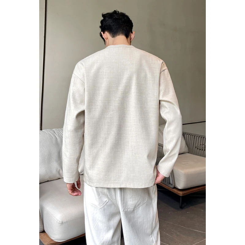 Camicia Casual da Uomo in Fint - Mens Linen Shirt Long Sleeve recensione e prezzo