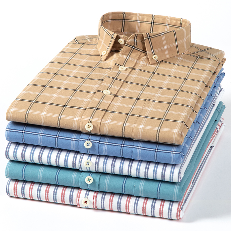 Camicie a maniche lunghe in co - Oxford Cotton Casual Shirt Business recensione e prezzo