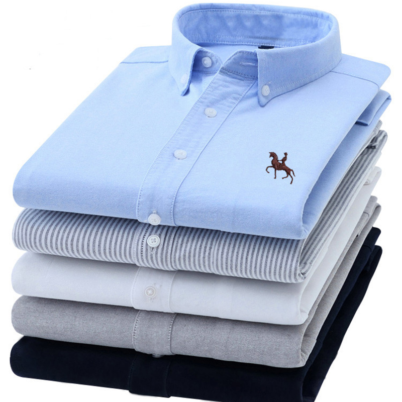 S-6XL Camicie Oxford da uomo a - Oxford Cotton Casual Shirt Business recensione e prezzo