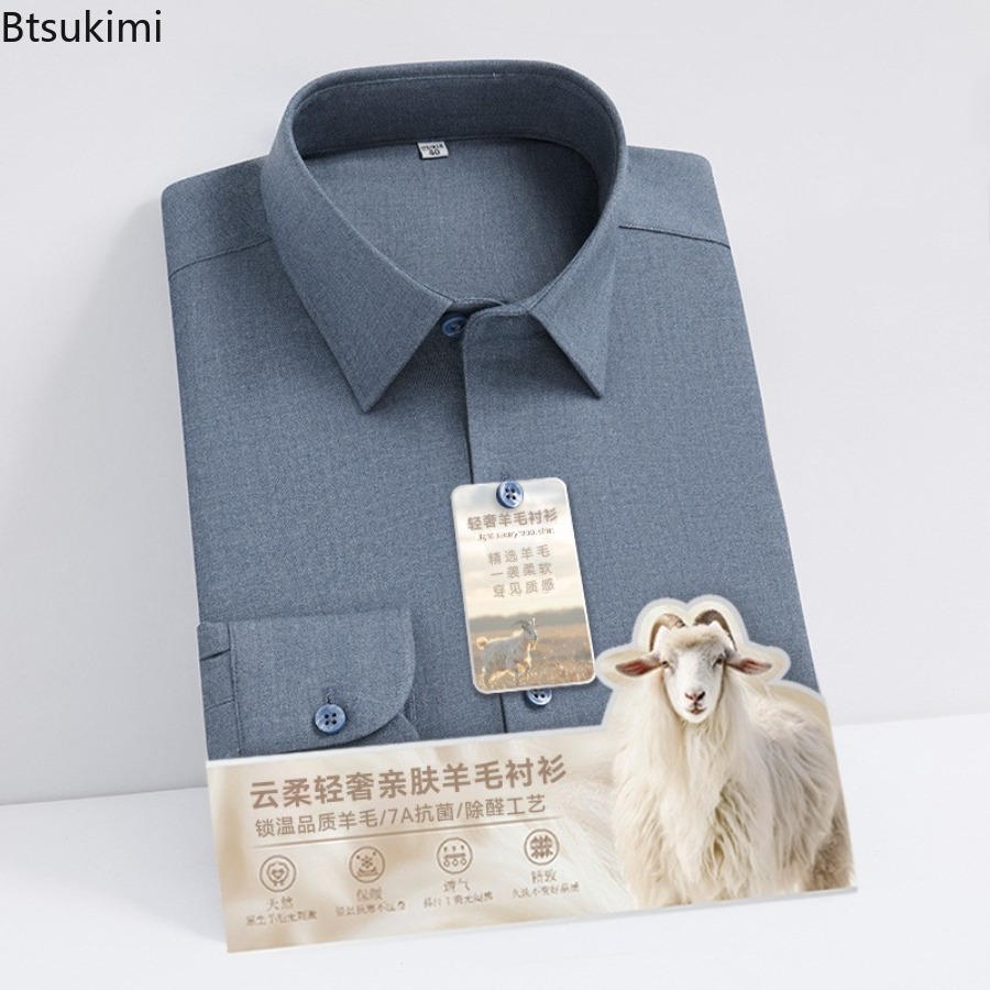 Nuove camicie a maniche lunghe - Mandarin Collar Formal Shirt Slim Fit recensione e prezzo