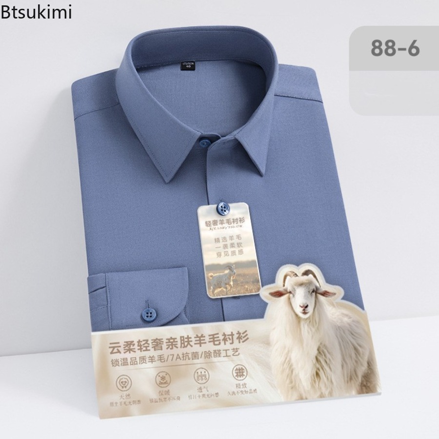 Nuove camicie a maniche lunghe - Mandarin Collar Formal Shirt Slim Fit recensione e prezzo